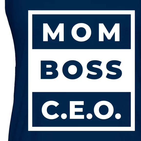 Mom Boss CEO Ladies Essential Flowy Tank