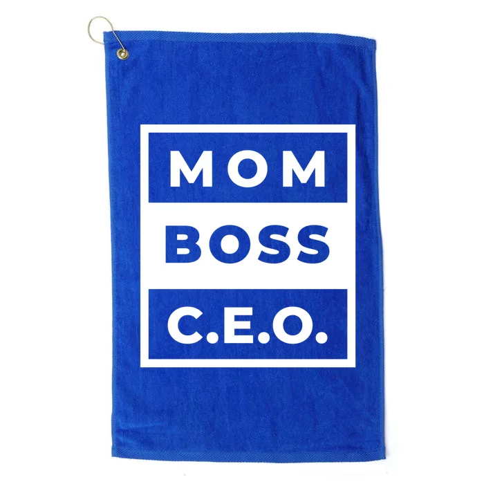 Mom Boss CEO Platinum Collection Golf Towel