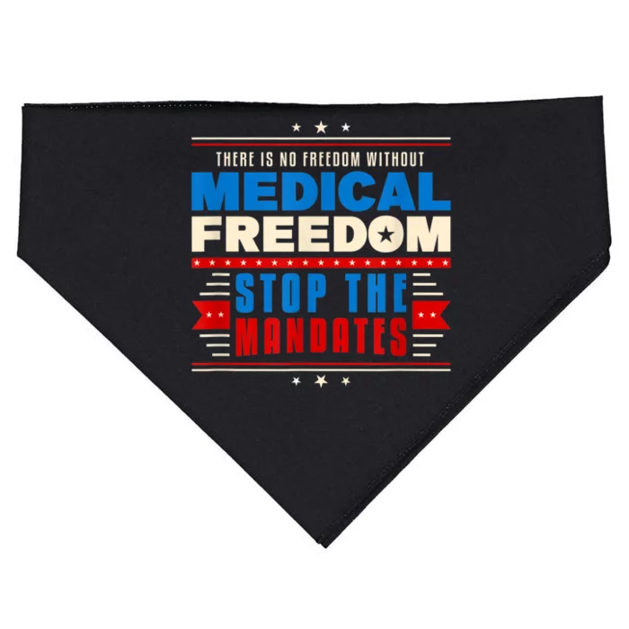 My Body Choice Medical Freedom Anti Mandates USA-Made Doggie Bandana