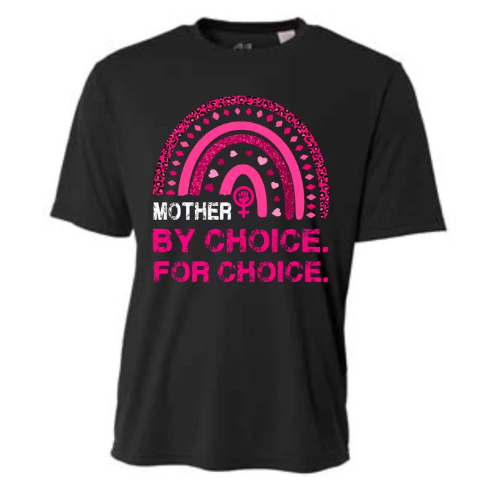 Mother By Choice For Choice Reproductive Right Boho Rainbow Gift Cooling Performance Crew T-Shirt