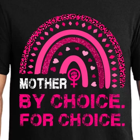 Mother By Choice For Choice Reproductive Right Boho Rainbow Gift Pajama Set