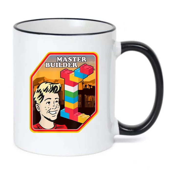 Master Builder Construction Building Blocks Bricks Engineer Black Color Changing Mug