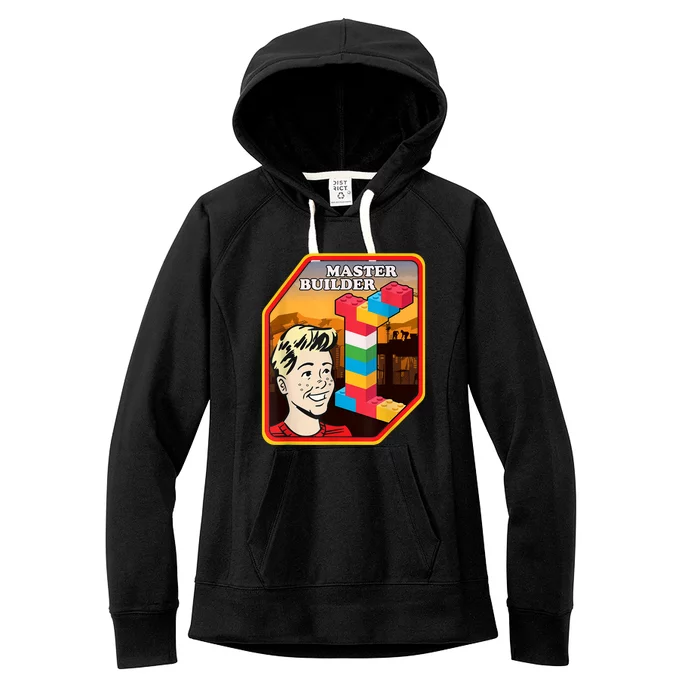 Master Builder Construction Building Blocks Bricks Engineer Women's Fleece Hoodie