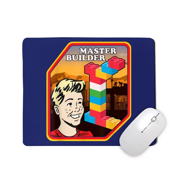 Master Builder Construction Building Blocks Bricks Engineer Mousepad