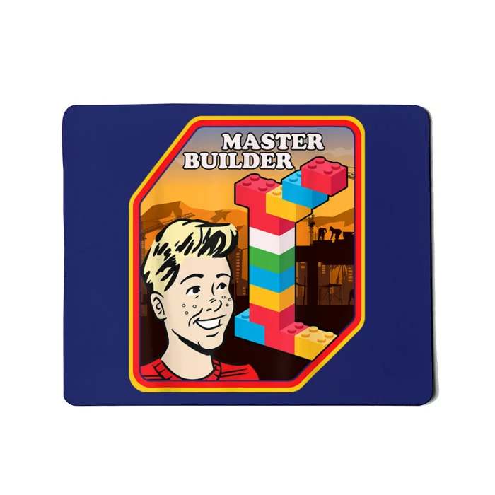 Master Builder Construction Building Blocks Bricks Engineer Mousepad