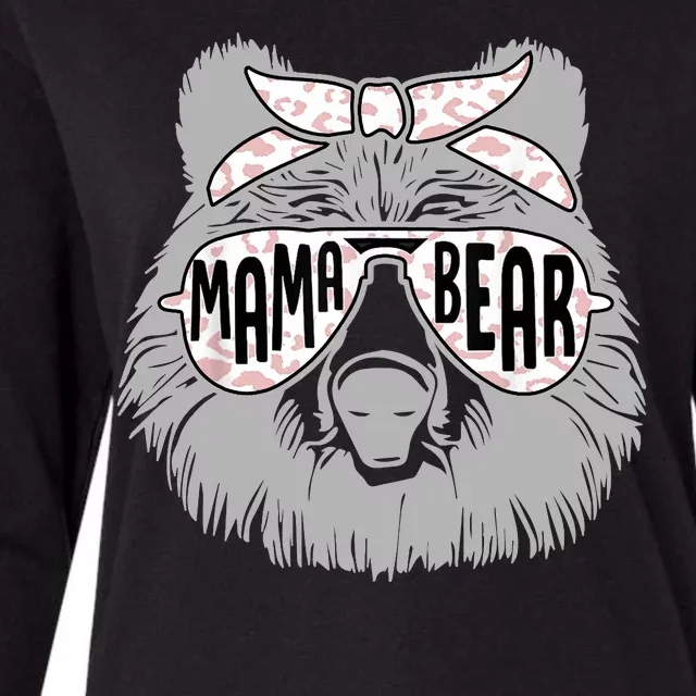 Mama Bear Cute Gift Mom Womens Cotton Relaxed Long Sleeve T-Shirt