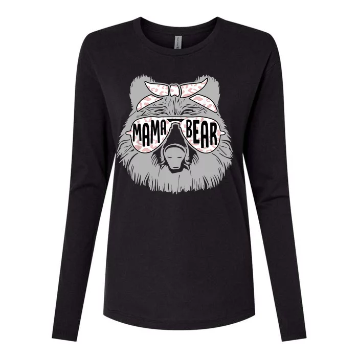 Mama Bear Cute Gift Mom Womens Cotton Relaxed Long Sleeve T-Shirt