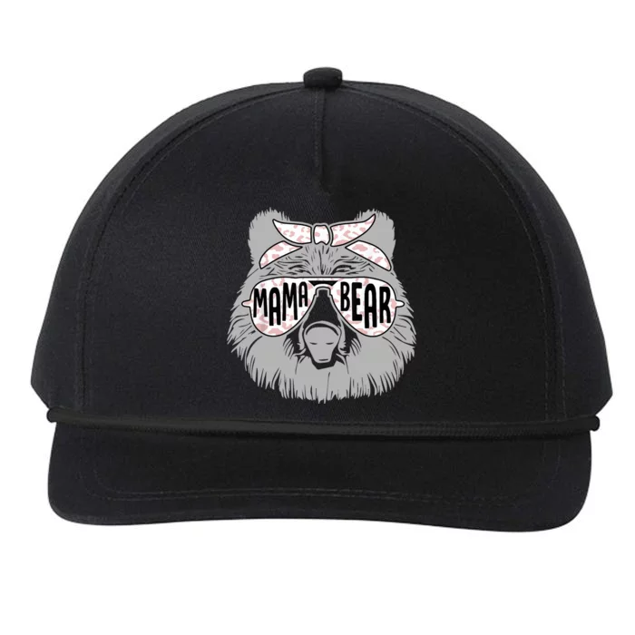 Mama Bear Cute Gift Mom Snapback Five-Panel Rope Hat