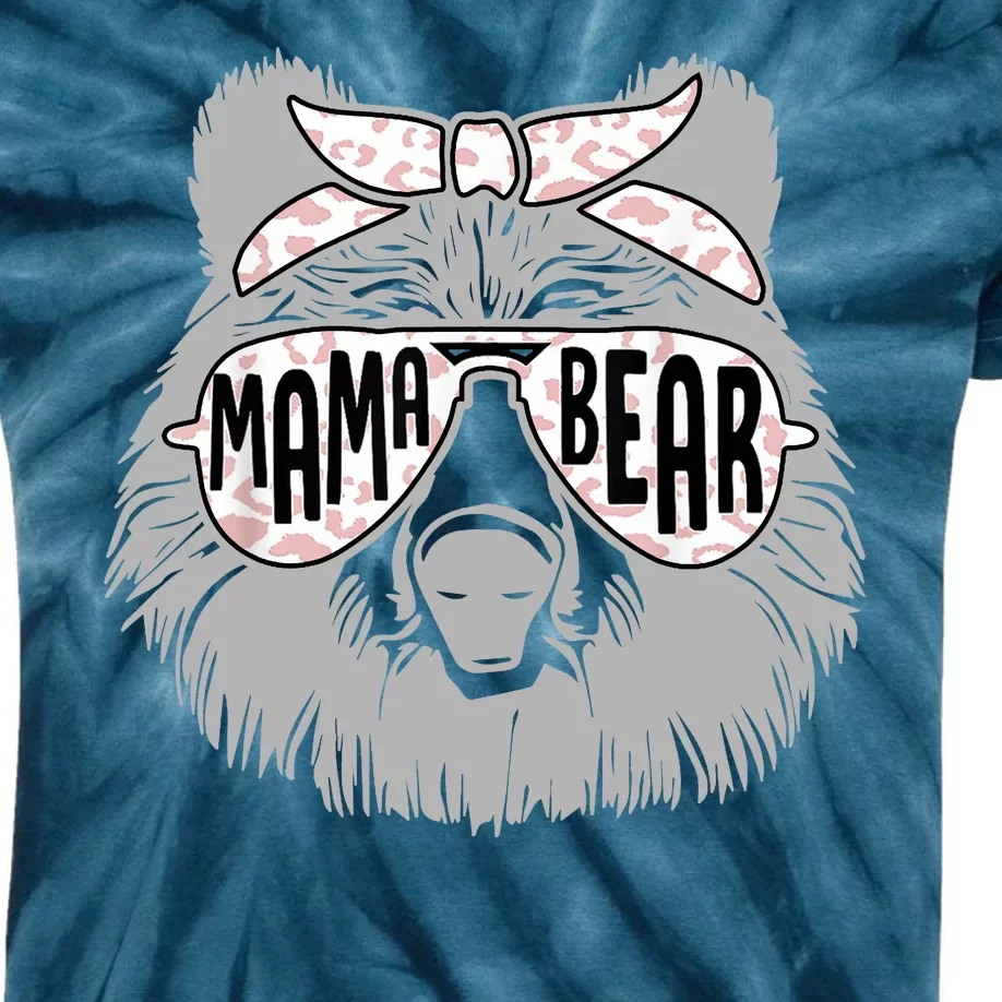 Mama Bear Cute Gift Mom Kids Tie-Dye T-Shirt