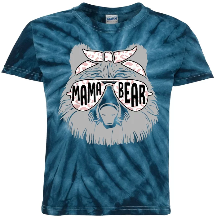 Mama Bear Cute Gift Mom Kids Tie-Dye T-Shirt