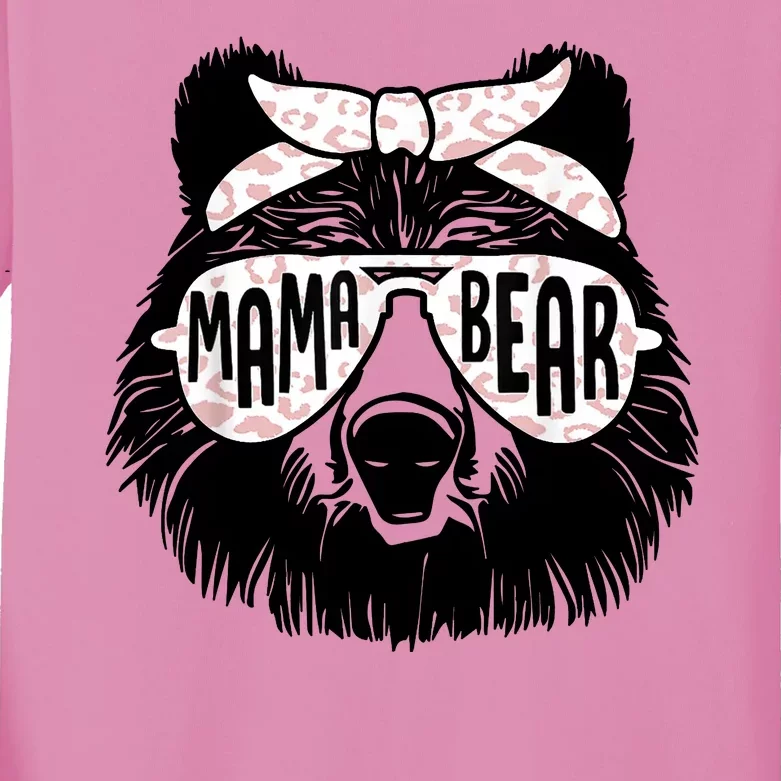 Mama Bear Cute Gift Mom Kids Long Sleeve Shirt