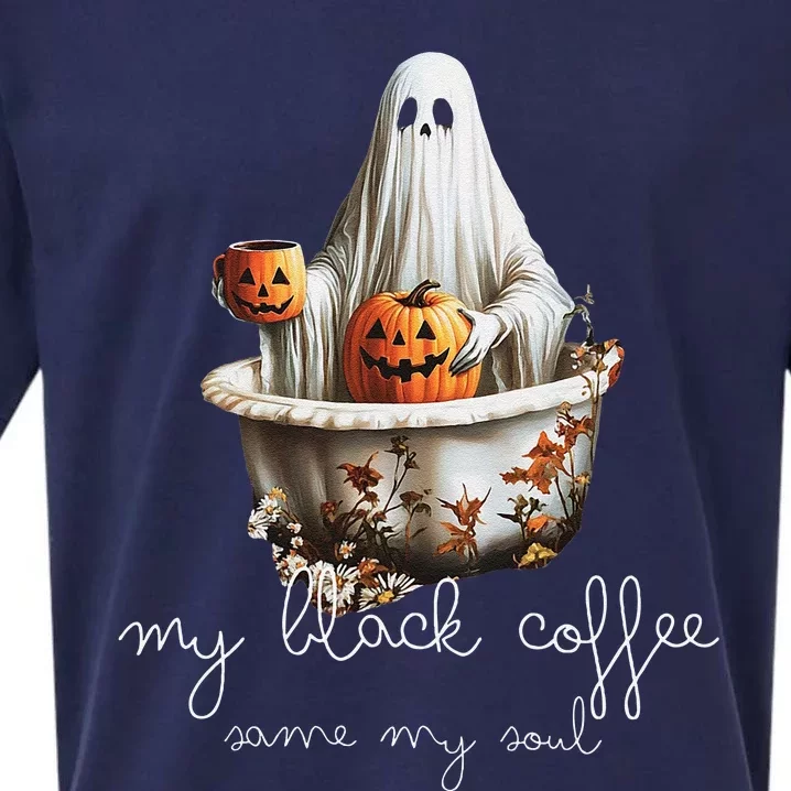 My Black Coffee Same My Soul. Black Coffee Boosts The Spirit Sueded Cloud Jersey T-Shirt