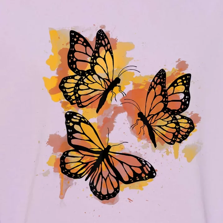 Monarch Butterfly Colourful Butterfly Garment-Dyed Sweatshirt