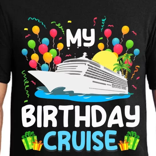 My Birthday Cruise Ship Vacation Party Cruising Pajama Set