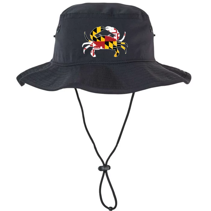 Maryland Blue Crab Vintage Maryland Flag Pride Legacy Cool Fit Booney Bucket Hat