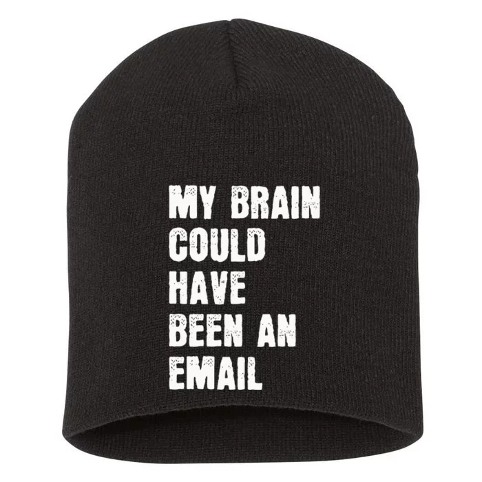 My Brain Could Have Been An Email Short Acrylic Beanie