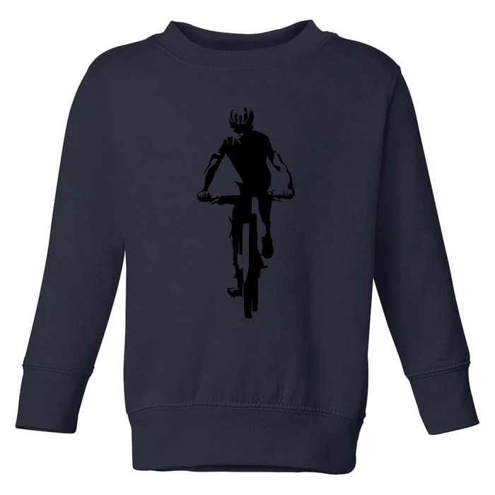 Mountain Bike Cycling Toddler Sweatshirt