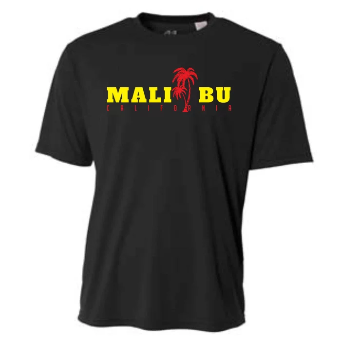 Malibu Beach California Souvenir Cooling Performance Crew T-Shirt