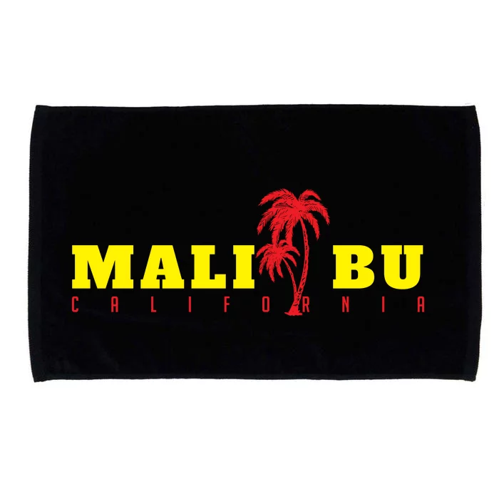 Malibu Beach California Souvenir Microfiber Hand Towel