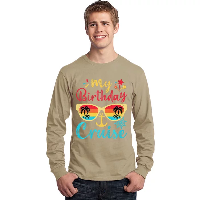 My Birthday Cruise Vintage Lovers Cruising Tall Long Sleeve T-Shirt