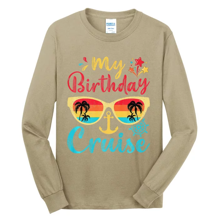 My Birthday Cruise Vintage Lovers Cruising Tall Long Sleeve T-Shirt