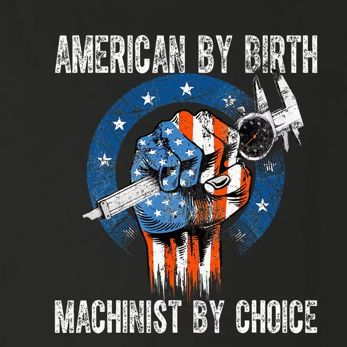 Machinist By Choice American Usa Flag Cnc Machine Operator Toddler Long Sleeve Shirt