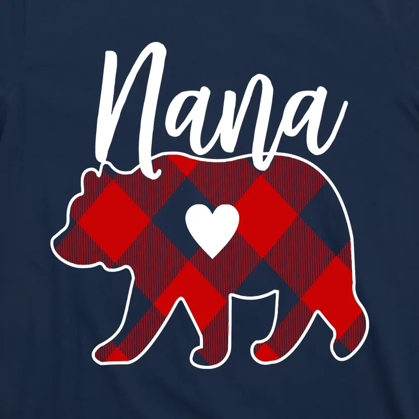 Mama Bear Christmas Pajama Red Plaid Buffalo Family T-Shirt