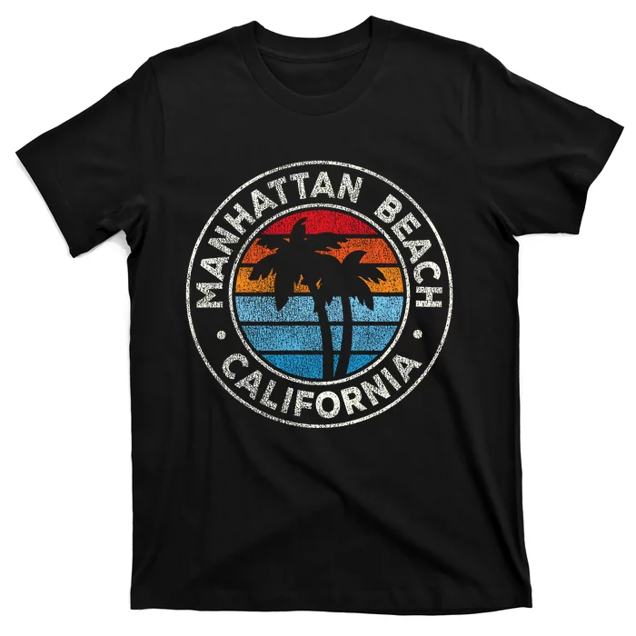 Manhattan Beach California Ca Vintage Graphic Retro 70s T-Shirt