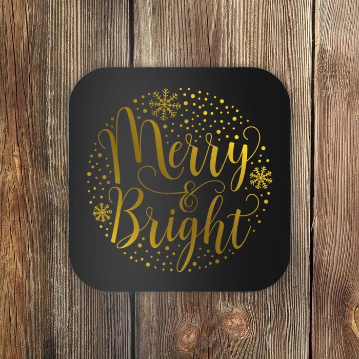 Merry & Bright Christmas Patterns Coaster