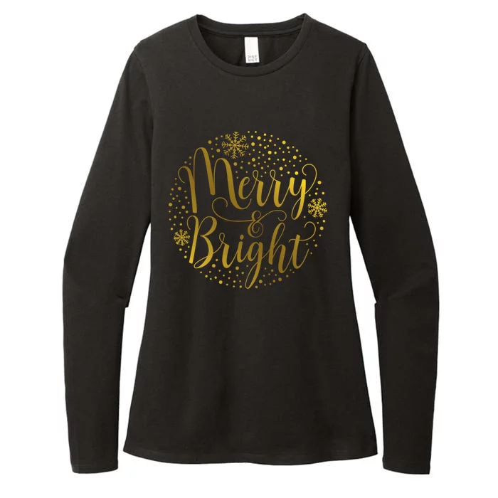 Merry & Bright Christmas Patterns Womens CVC Long Sleeve Shirt