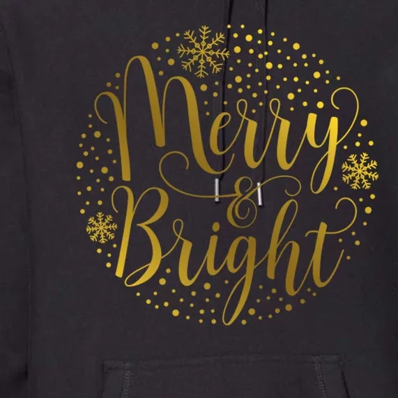 Merry & Bright Christmas Patterns Premium Hoodie