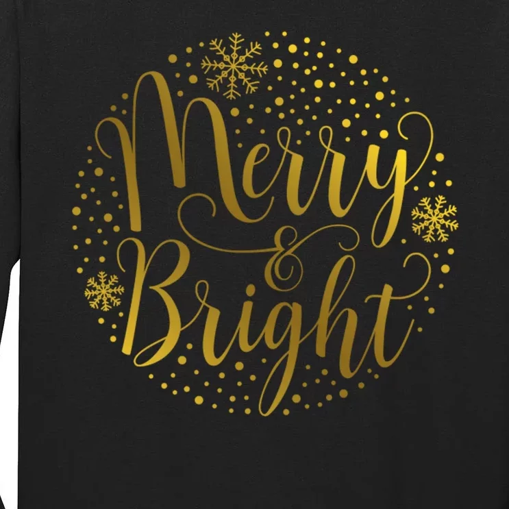 Merry & Bright Christmas Patterns Tall Long Sleeve T-Shirt