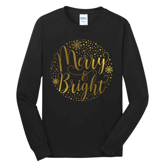 Merry & Bright Christmas Patterns Tall Long Sleeve T-Shirt