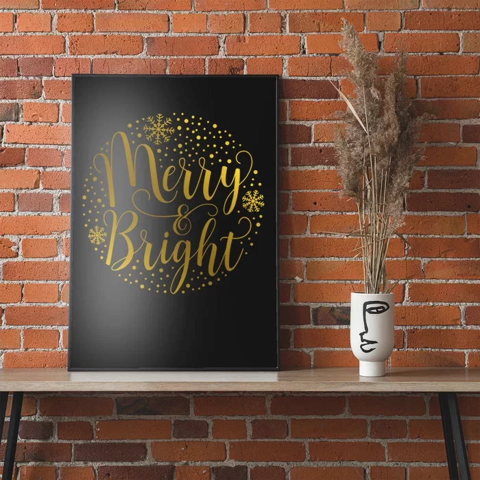 Merry & Bright Christmas Patterns Poster