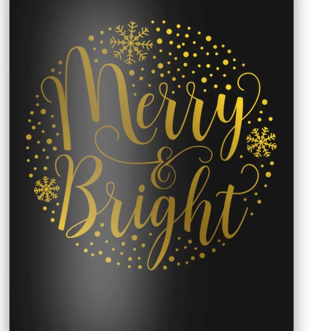 Merry & Bright Christmas Patterns Poster