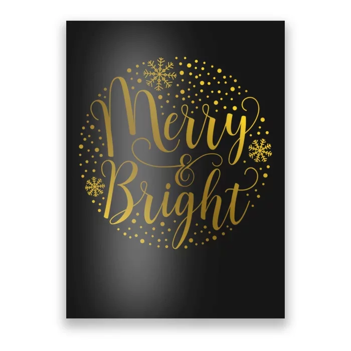 Merry & Bright Christmas Patterns Poster