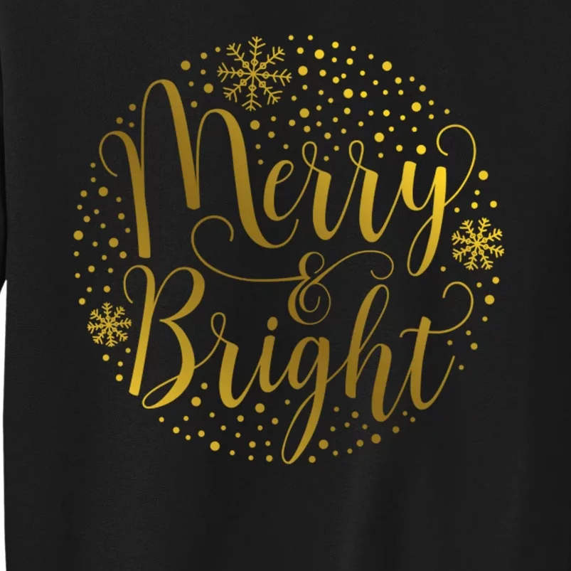 Merry & Bright Christmas Patterns Tall Sweatshirt