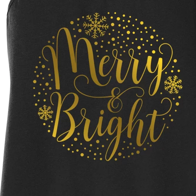 Merry & Bright Christmas Patterns Women's Racerback Tank