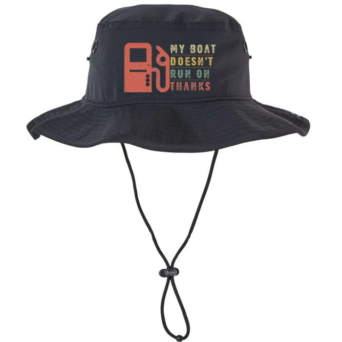 My Boat Doesnt Run On Thanks Boating Gifts For Boat Owners Legacy Cool Fit Booney Bucket Hat