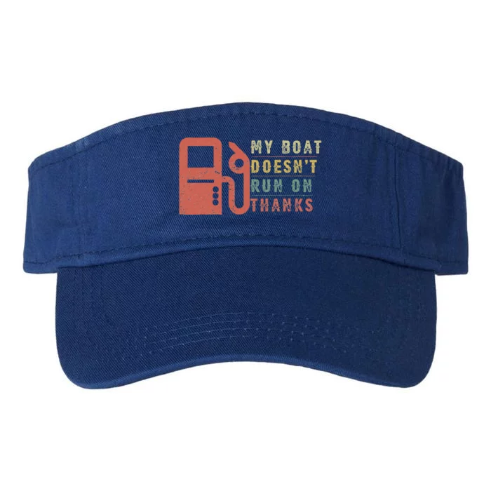 My Boat Doesnt Run On Thanks Boating Gifts For Boat Owners Valucap Bio-Washed Visor