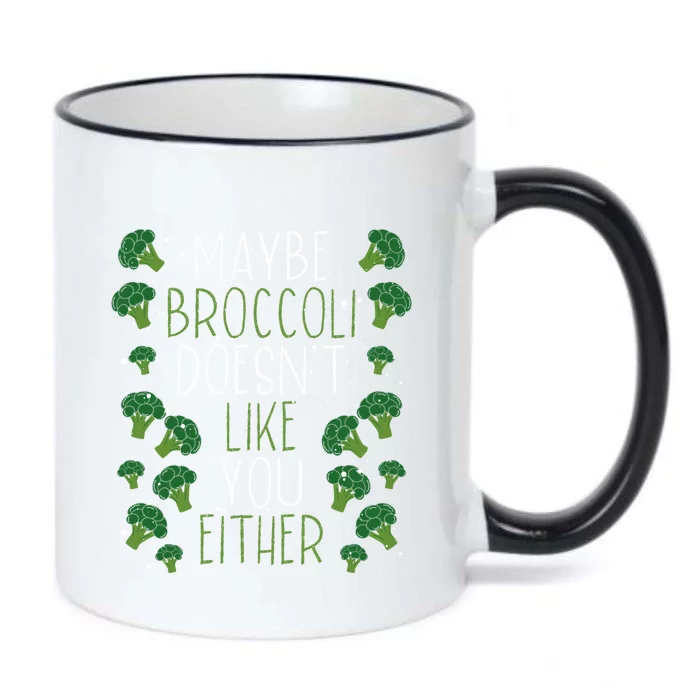 Maybe Broccoli Doesn T Like You Either Veganism Gift Black Color Changing Mug