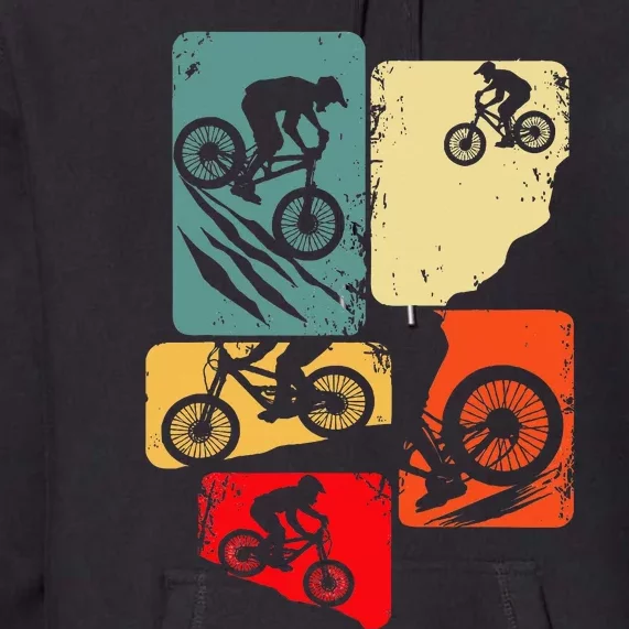 Mountain Bike Downhill Mtb Biking Cycling Biker Premium Hoodie