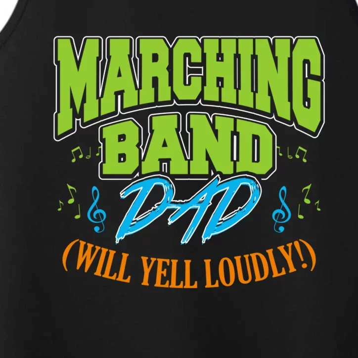 Marching Band Dad (Will Yell Loudly!) Cool Gift Performance Tank