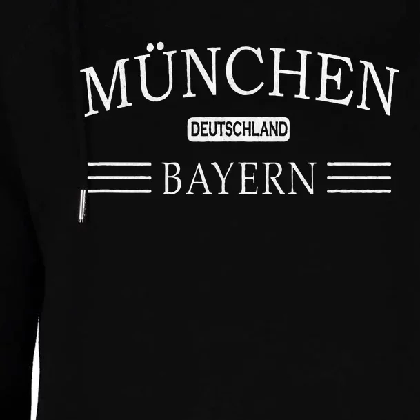 MüNchen Bayern Deutschland Munich Bavaria Germany Womens Funnel Neck Pullover Hood