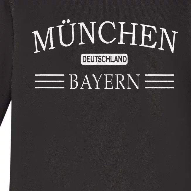 MüNchen Bayern Deutschland Munich Bavaria Germany Baby Long Sleeve Bodysuit