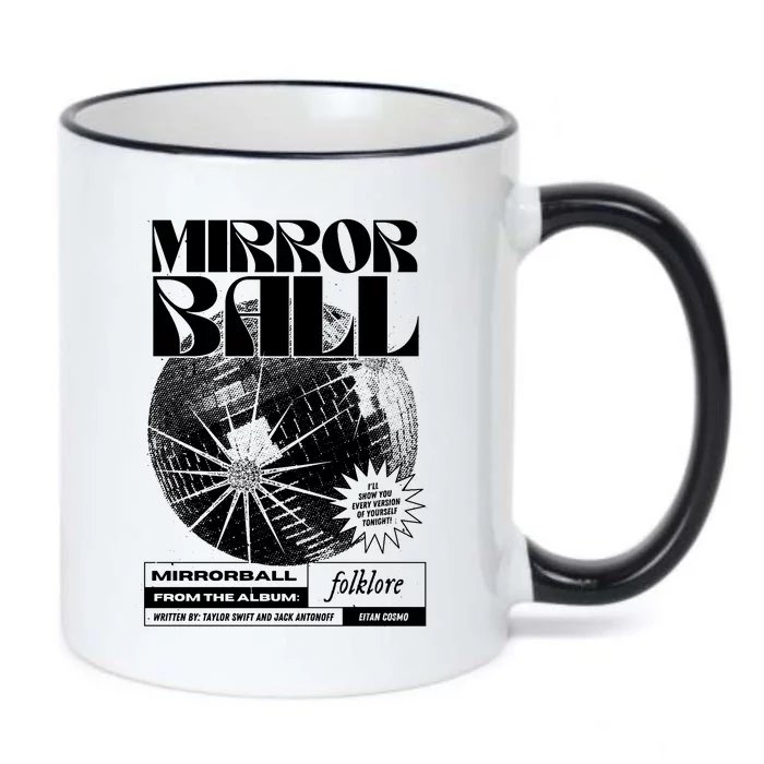 Mirror Ball Disco 70s 80s 90s Balls Folklore Black Color Changing Mug