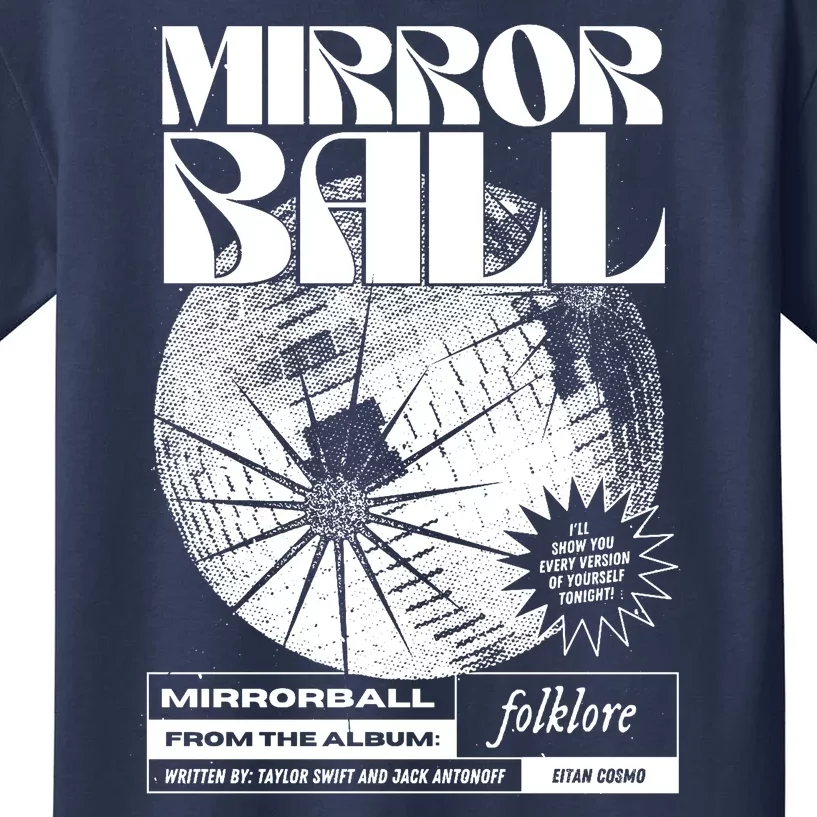 Mirror Ball Disco 70s 80s 90s Balls Folklore Kids T-Shirt