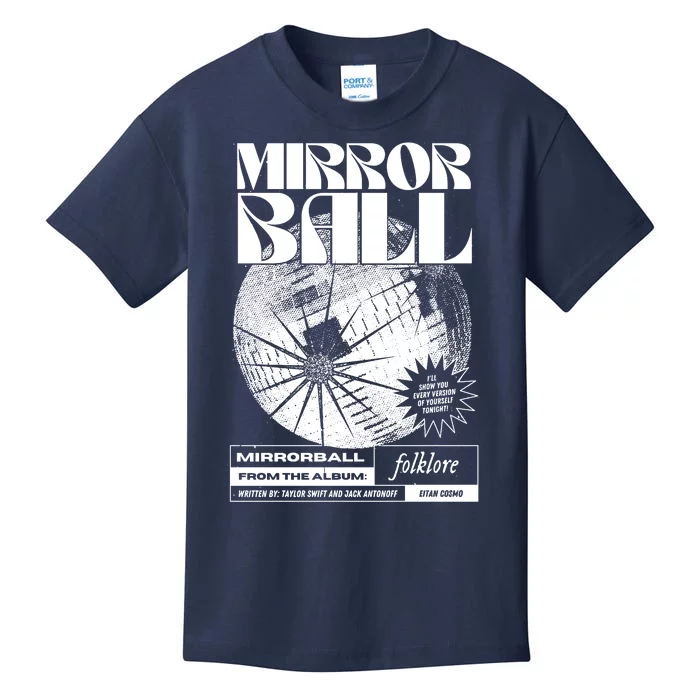 Mirror Ball Disco 70s 80s 90s Balls Folklore Kids T-Shirt