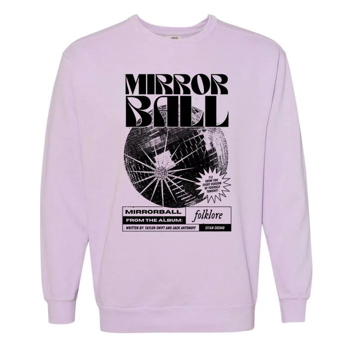 Mirror Ball Disco 70s 80s 90s Balls Folklore Garment-Dyed Sweatshirt