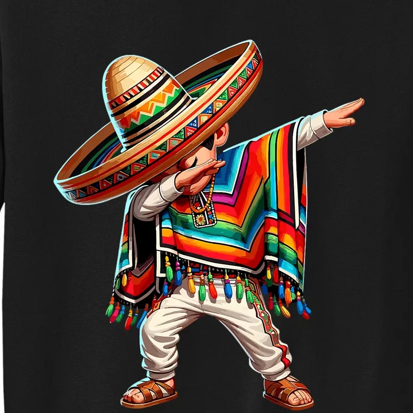 Mexican Boy Dabbing Poncho Cinco De Mayo T Sweatshirt